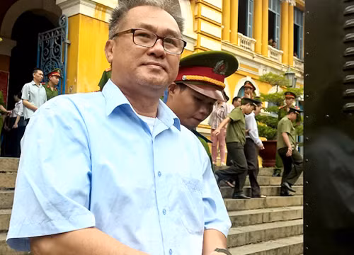 Ông Danh sau phiên xử. Ảnh: Hải Duyên. 