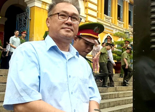 Ông Danh sau phiên xử. Ảnh: Hải Duyên. 