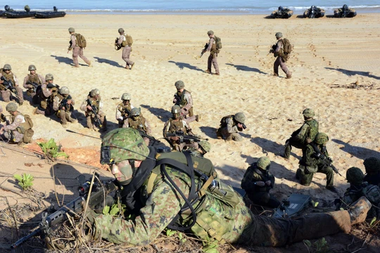 Quân đội Mỹ tập trận chung với đồng minh Nhật Bản