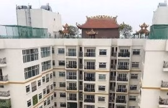 Hòa Bình Green City xây chùa trên nóc chung cư.