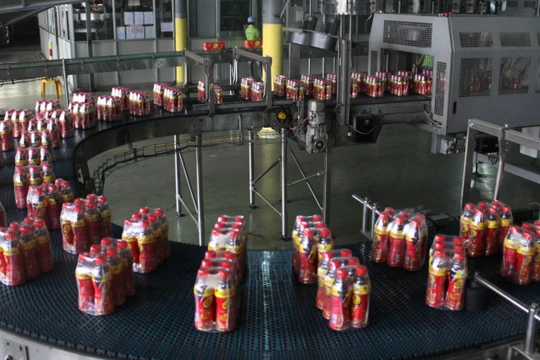 Dây chuyền sản xuất nước giải khát Number One của tập đoàn Tân Hiệp Phát