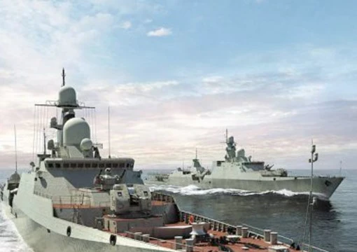 Từ tháng 8.2016, cặp chiến hạm Gepard 3.9 thứ hai của Việt Nam sẽ thử nghiệm trên biển, theo Nhà máy đóng tàu Gorky ở Zelenodolsk, Nga - Ảnh: NM Gorky