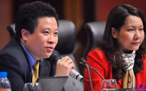 Ông Hà Văn Thắm và bà Nguyễn Minh Thu 