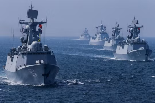 Trung Quốc vừa kết thúc cuộc tập trận chung với hải quân Nga ở ngoài khơi Quảng Đông