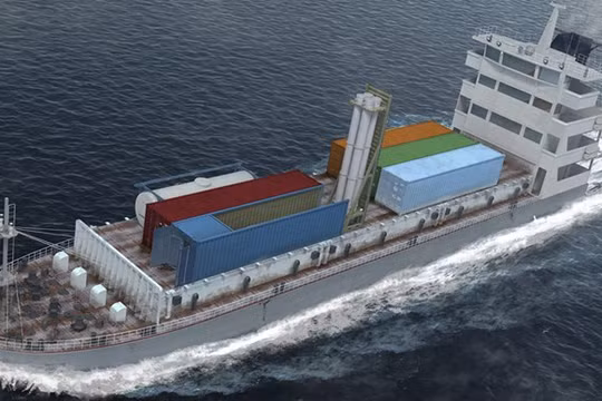 Tổ hợp Klub-K trên tàu hàng - Minh họa: Tập đoàn tên lửa AGAT (Nga)