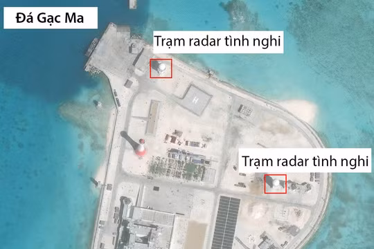 Một trong 7 đảo nhân tạo Trung Quốc xây dựng trái phép trên Biển Đông