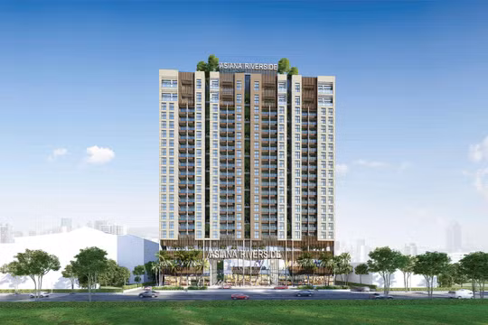 Phối cảnh dự án Asiana Riverside tại quận 7, Tp. HCM (Nguồn: Gotec Land)