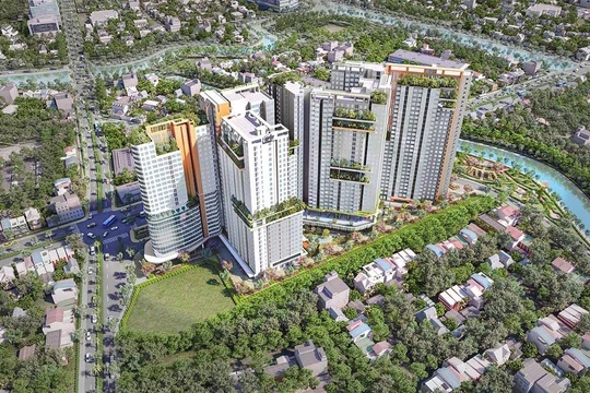 Phối cảnh dự án Aster Garden Towers Bình Dương (Nguồn: danhkhoireal.vn)