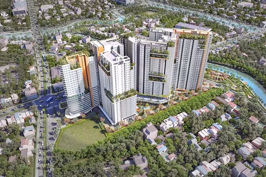 Phối cảnh dự án Aster Garden Towers Bình Dương (Nguồn: danhkhoireal.vn)