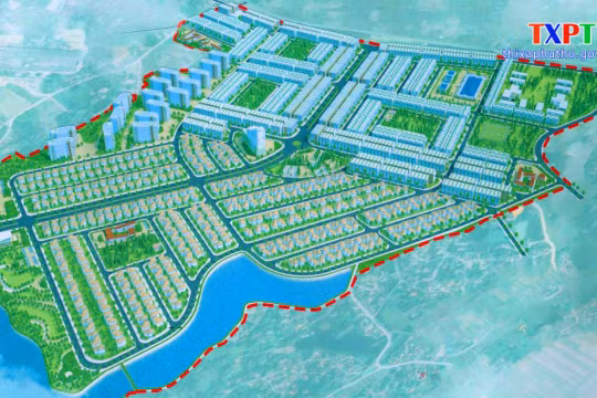 Quy hoạch chi tiết tỷ lệ 1/500 Khu đô thị mới Thanh Minh (Nguồn: thixa.phutho.gov.vn)