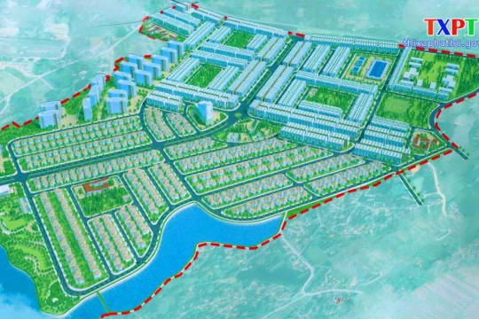 Quy hoạch chi tiết tỷ lệ 1/500 Khu đô thị mới Thanh Minh (Nguồn: thixa.phutho.gov.vn)