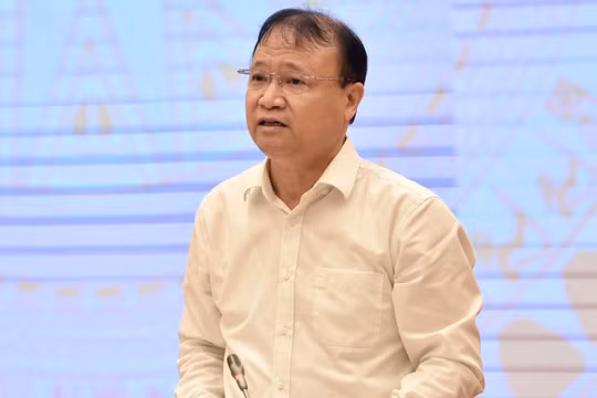 Ông Đỗ Thắng Hải, Thứ trưởng Công Thương trả lời tại họp báo Chính phủ thường kỳ chiều 6/11 (Ảnh: VGP)