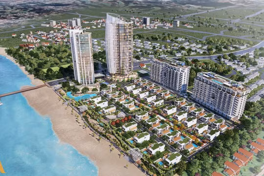 Phối cảnh tổng thể dự án Aria Vũng Tàu - tên cũ: Blue Sapphire Resort (Nguồn: ariavungtau.com.vn)