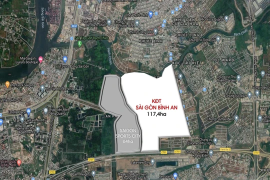Vị trí và quy mô dự án Sài Gòn Bình An (Nguồn: Internet)