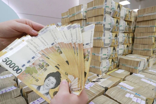 Đồng won của Hàn Quốc (Nguồn: Youhap)