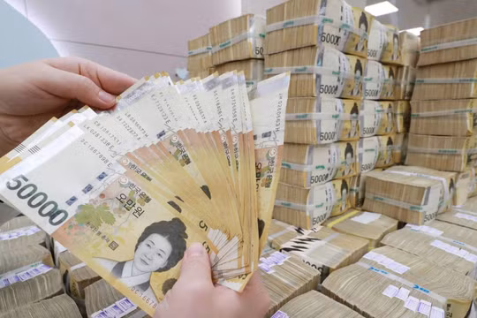 Đồng won của Hàn Quốc (Nguồn: Youhap)