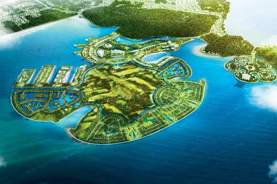 Phối cảnh dự án Khu du lịch quốc tế Đồi Rồng, Hải Phòng (Nguồn: Geleximco)