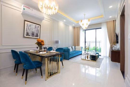 Các gia đình trẻ nhắm tới căn hộ 2 phòng ngủ thuộc phân khúc trung và cao cấp. Ảnh: Hanoi Melody Residences 