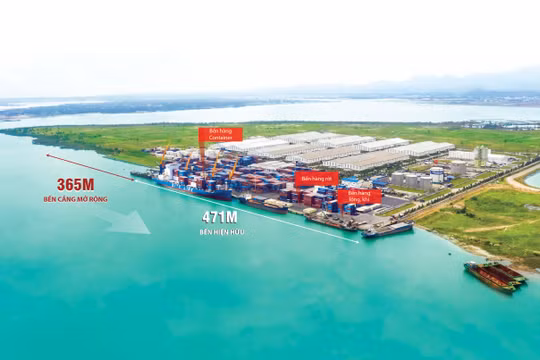 Cảng Chu Lai đã hoàn thiện hồ sơ thủ tục để xây dựng bến cảng mới đón tàu 5 vạn tấn