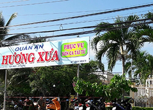 Quán Hương Xưa nơi xảy ra vụ việc