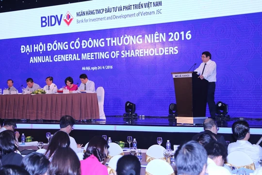 Đại hội đồng cổ đông thường niên BIDV năm 2016