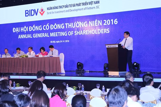 Đại hội đồng cổ đông thường niên BIDV năm 2016