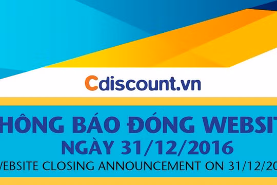 Cdiscount.vn sẽ đóng cửa vào 31/12/2016