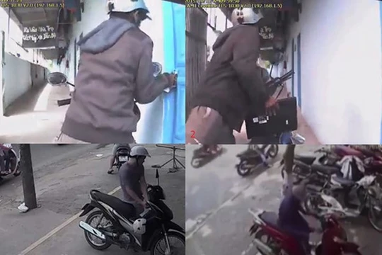 Video cảnh báo: Trộm ngang nhiên vào khu trọ trộm đồ