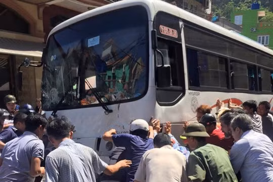 Hiện trường vụ tai nạn.