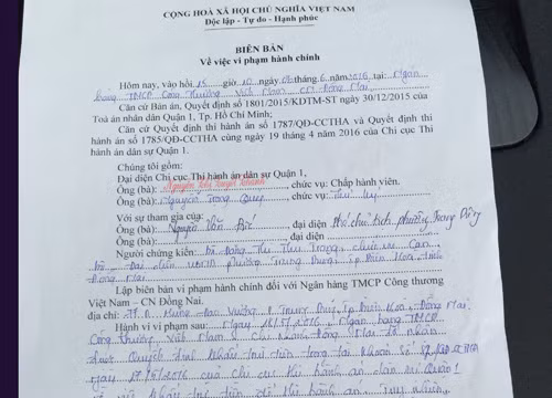 Tranh cãi quanh việc VietinBank không chịu thi hành án với Phước Sang