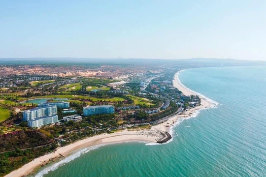 Một góc bãi biển Phan Thiết, tỉnh Bình Thuận