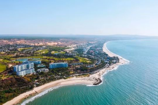 Một góc bãi biển Phan Thiết, tỉnh Bình Thuận