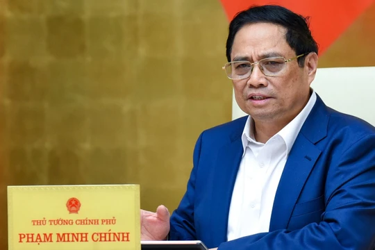 Thủ tướng Phạm Minh Chính chủ trì phiên họp Chính phủ thường kỳ tháng 8/2023 (Ảnh: VGP)