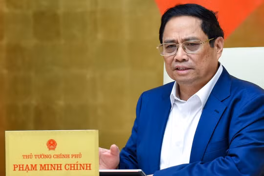 Thủ tướng Phạm Minh Chính chủ trì phiên họp Chính phủ thường kỳ tháng 8/2023 (Ảnh: VGP)