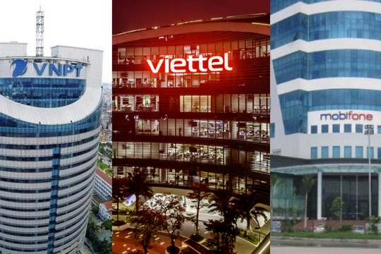 So găng kết quả kinh doanh ba "ông lớn" viễn thông Viettel, VNPT, Mobifone trong nửa đầu năm 2023