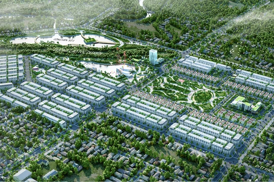 Phối cảnh dự án Công viên trung tâm và khu đô thị mới Đông Khoái Châu