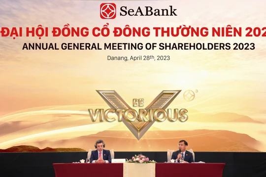 AGM 2023 của SeABank: Chốt mục tiêu lãi 5.600 tỉ đồng, chia cổ tức và cổ phiếu thưởng với tỷ lệ 20%