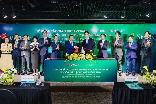 VPBank hoàn tất phát hành 15% cổ phần cho SMBC