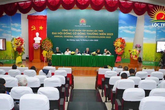 Toàn cảnh Đại hội đồng cổ đông thường niên năm 2023 của Tập đoàn Lộc Trời (Ảnh: LTG)