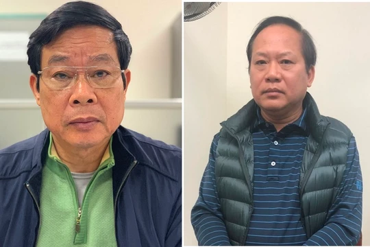 Hai cựu Bộ trưởng Nguyễn Bắc Son và Trương Minh Tuấn vừa bị bắt vào hôm nay. (Ảnh: mps)