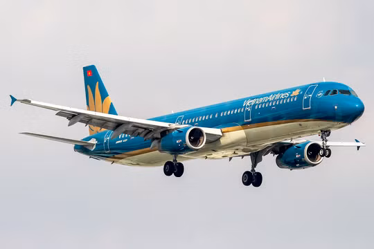 Một tàu bay Airbus321 của Vietnam Airlines.