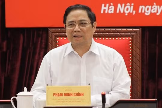Ông Phạm Minh Chính, Trưởng Ban Tổ chức Trung ương (ảnh Văn Kiên)