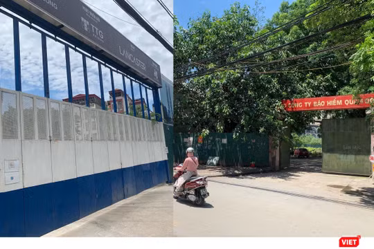 Hai dự án "vàng" mà MIC rút lui: số 1152 – 1154 đường Láng (trái) và số 54 Tố Hữu. (Ảnh: X.T)