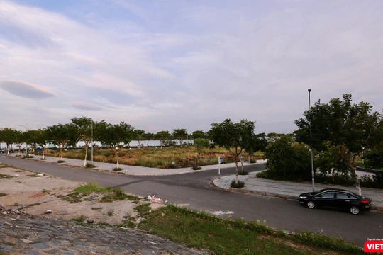 Một góc dự án Khu nhà ở và Dịch vụ Tuyên Sơn chiều nay 7/8/2019.