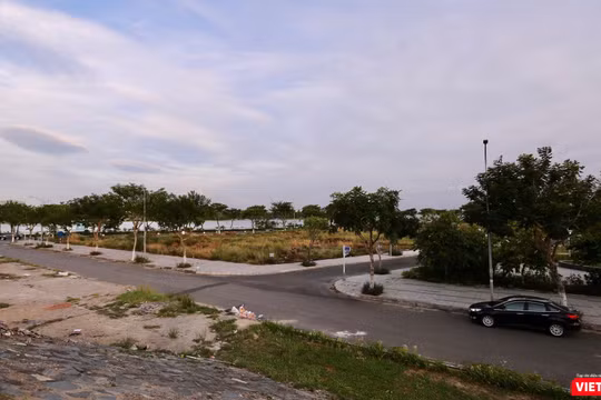 Một góc dự án Khu nhà ở và Dịch vụ Tuyên Sơn chiều nay 7/8/2019.