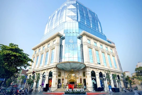 DOJI Tower hiện rõ như một viên kim cương khổng lồ... (Ảnh: Doji)