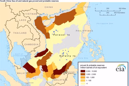 Nguồn lợi dầu khí hàng ngàn tỉ đô la ở biển Đông