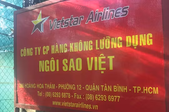 Vietstar Airlines mới chỉ có “Giấy phép kinh doanh hàng không chung”.