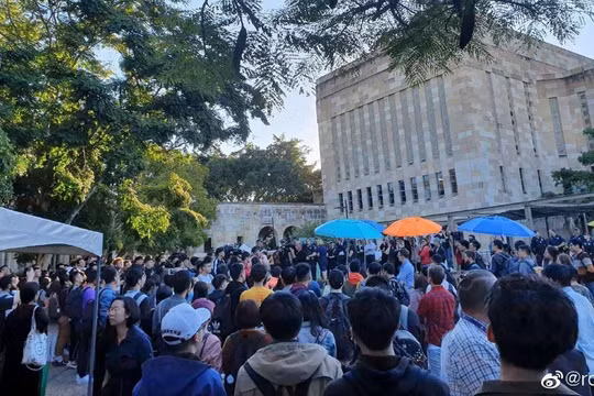 Vụ xung đột giữa các sinh viên Trung Quốc Đại Lục và Hồng Kông tại Đại học Queensland là tác nhân trực tiếp khiến chính phủ Australia điều tra các hợp đồng ký giữa 13 trường đại học với Viện Khổng Tử của Trung Quốc 