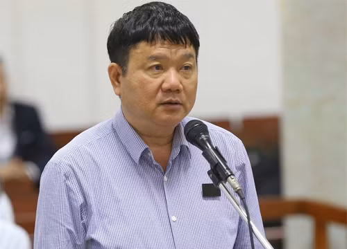 Ông Đinh La Thăng tại phiên tòa ngày 19/3. Ảnh: TTXVN